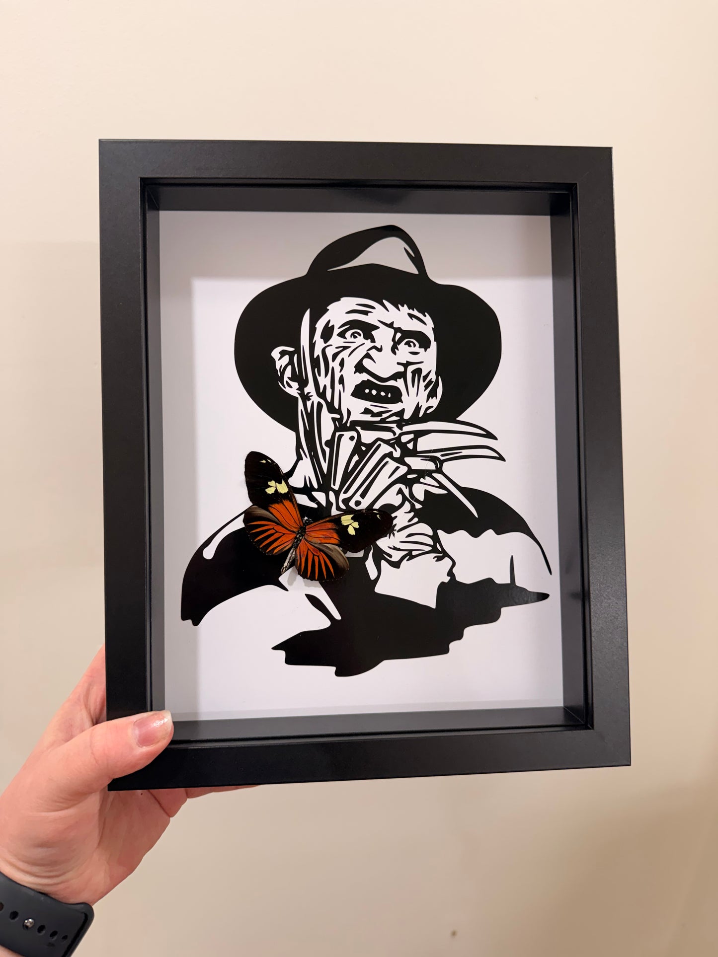 Freddy Krueger with Burney's longwing (Heliconius Burneyi)