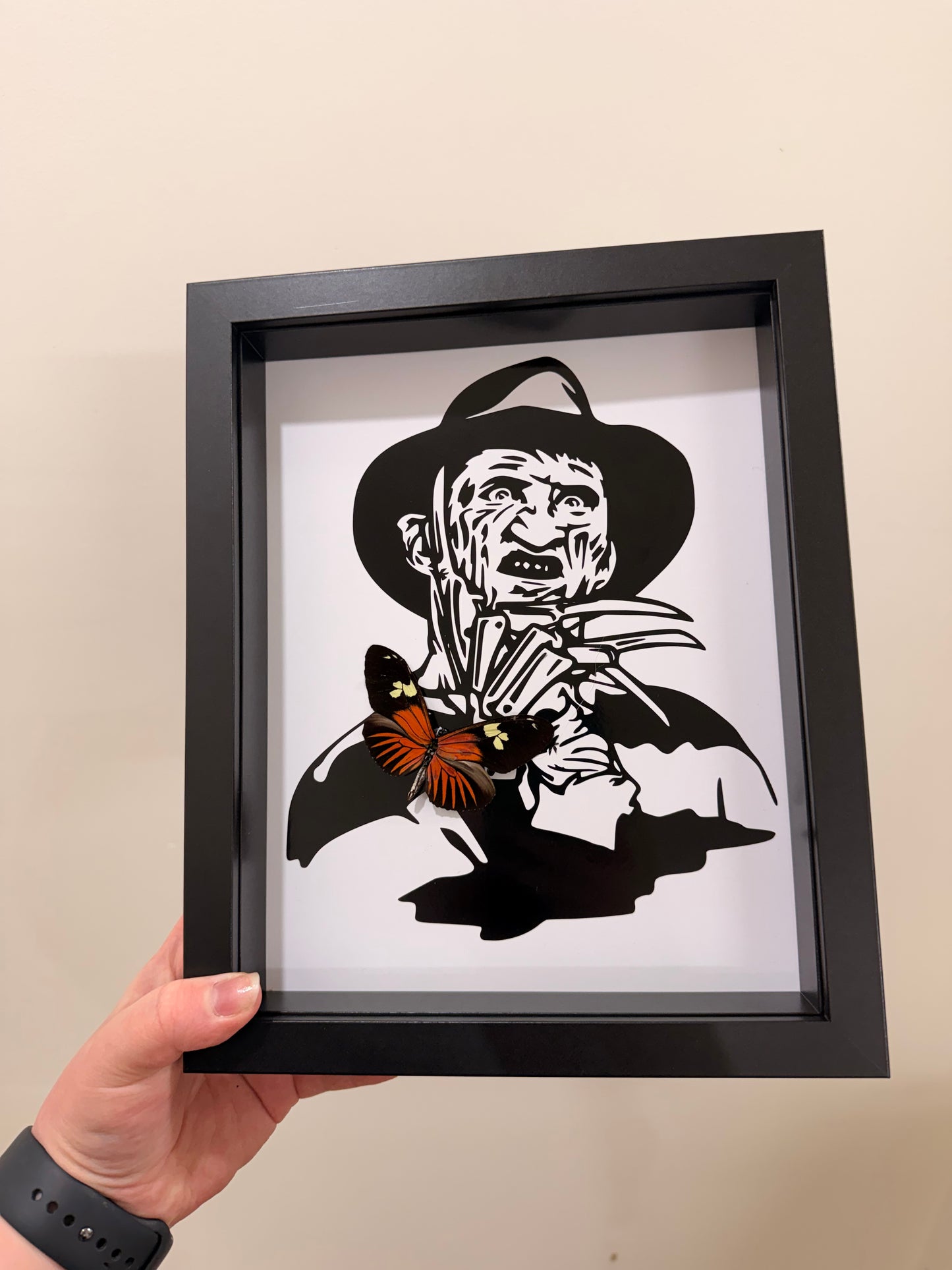 Freddy Krueger with Burney's longwing (Heliconius Burneyi)