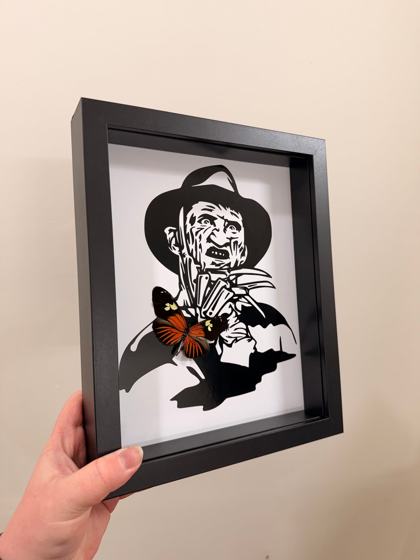 Freddy Krueger with Burney's longwing (Heliconius Burneyi)