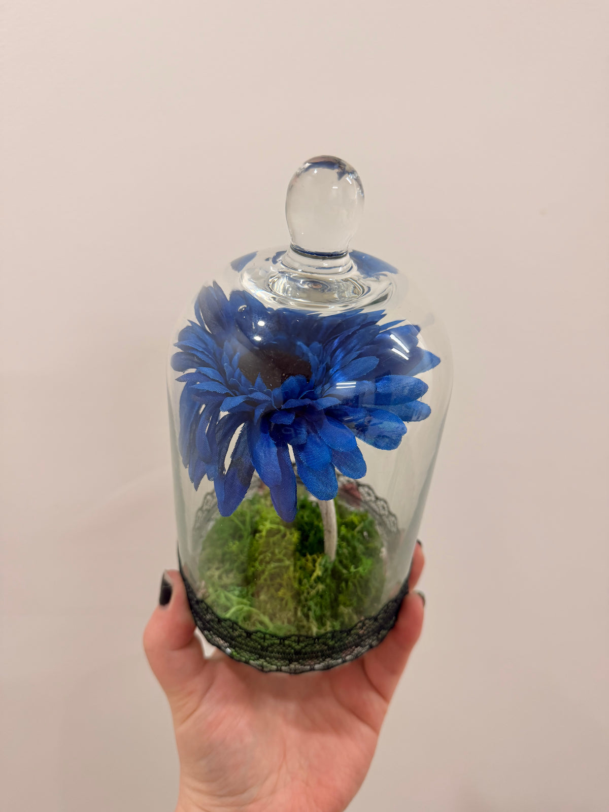 Sheep Rib bone Flower Dark Blue