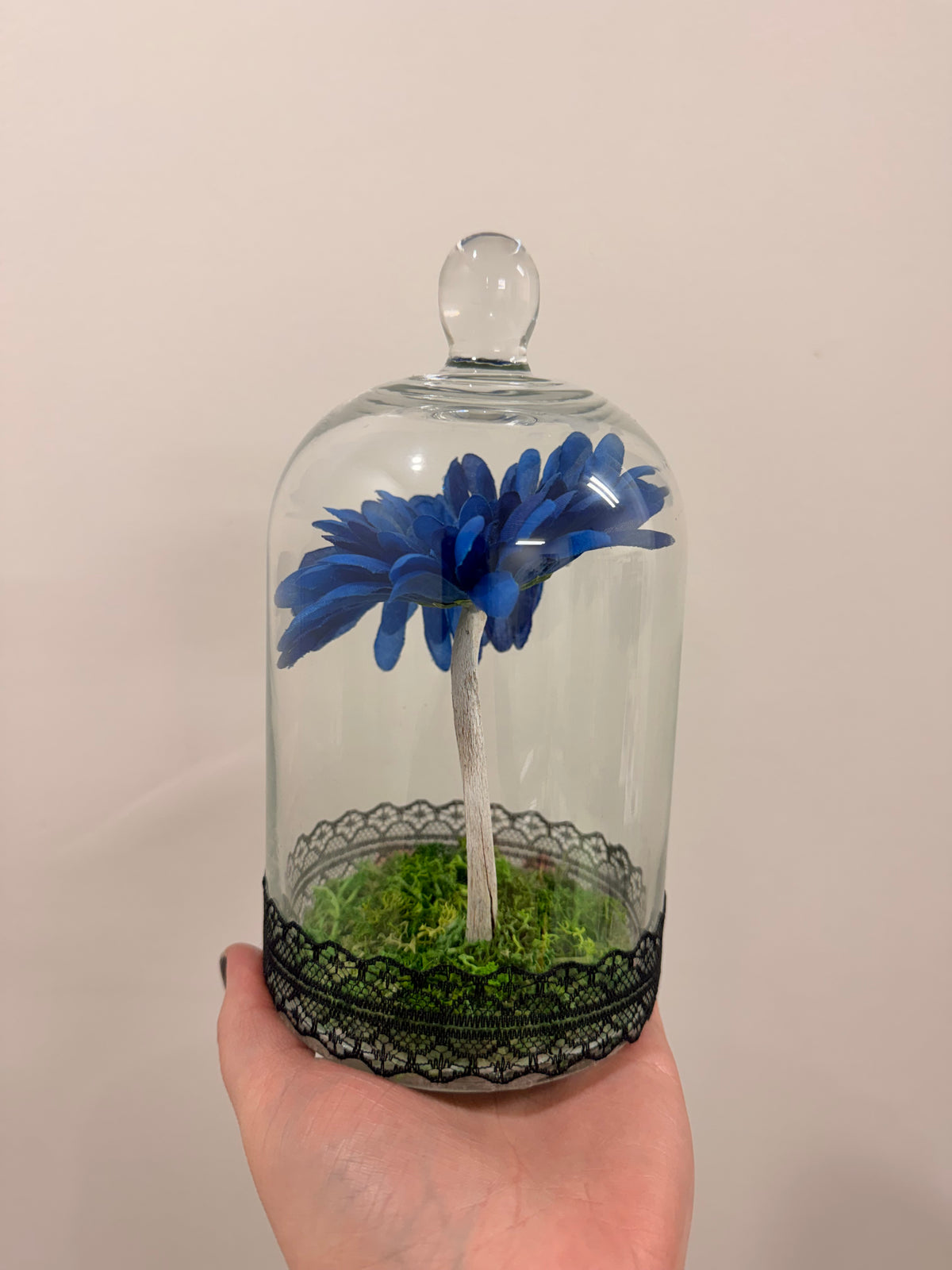 Sheep Rib bone Flower Dark Blue